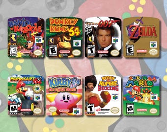 Nintendo 64 (N64) Replacement Game Cartridge Labels