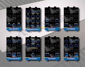 Atari 5200 Controller Overlays – Pre-Cut Replacement Overlays