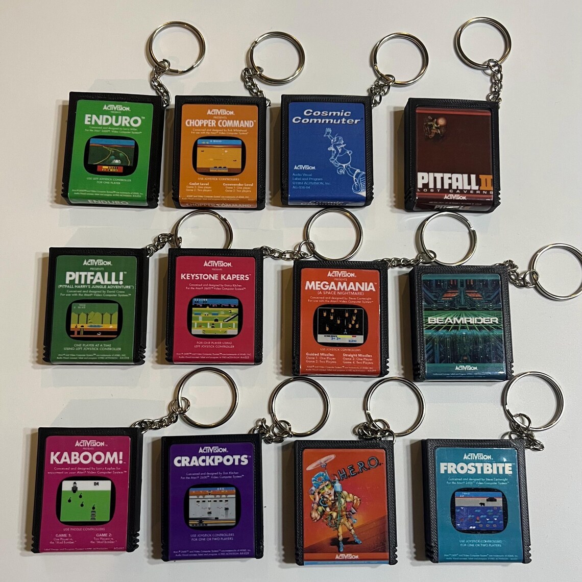 Atari 2600 Cartridge Keychain (activision-style) - Etsy