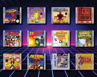 Replacement Game Cartridge Labels for Nintendo Gameboy/Gameboy Color