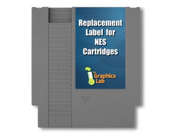 NES Cartridge Replacement Label – Custom Printed Vinyl Decal (Peel & Stick)