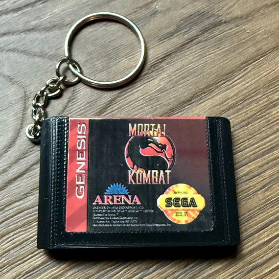 Sega Genesis/megadrive Game Cartridge Keychain - Etsy