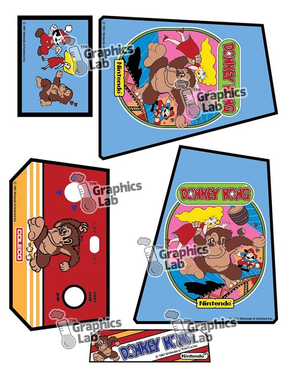 Pre-cut Reporoduction Decals for Coleco Tabletop Mini-arcade - Etsy