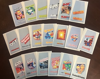 Etykiety na wymienne kartridże z grą Atari 2600 – Parker Brothers