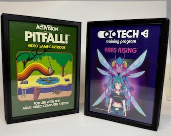 Marco de exhibición de arte de caja de videojuegos retro: Atari, ColecoVision, Intellivision