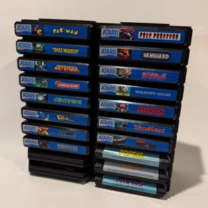 Modular Retro Game Cartridge Storage – Expandable Atari 5200 Organizer Rack – Stackable Display for Classic Games
