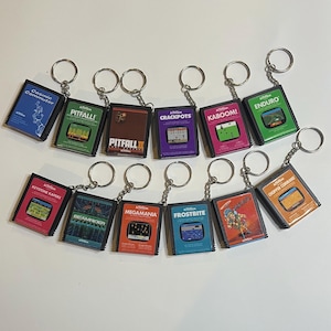 Atari 2600 Cartridge Keychain (Activision-style)