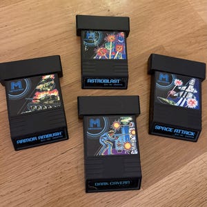 Etiquetas de repuesto para cartuchos de juego M-Network – Atari 2600