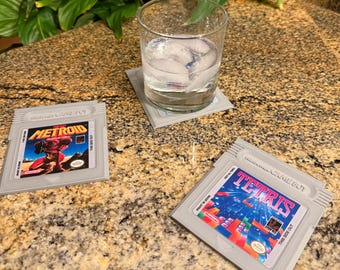 3D Printed Game Cartridge Coasters – Retro Handheld Drinkware for Gamers