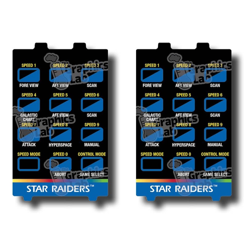 Atari 5200 Controller Overlays – Pre-cut Replacement Overlays - Etsy