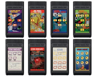 Video Touch Pad Overlays for Atari 2600