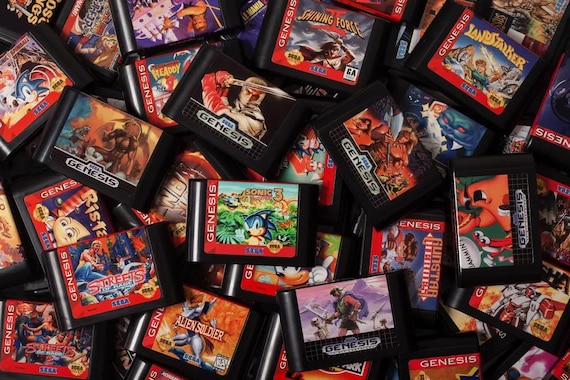 SEGA GENESIS VIDEO GAME CARTRIDGE BUBSY LOT 1 2 II ACCOLADE JVC X EYE NOMAD