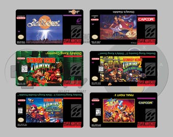 Etiquetas de reproducción para Super Nintendo (SNES) – Etiquetas personalizadas disponibles