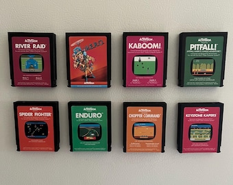 Imanes para refrigerador con cartuchos Atari 2600 (estilo Activision)