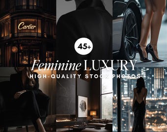 Feminine Luxury Aesthetic Stock Photos, Dark Faceless Images, Dark Stock Photos For Social Media (MRR PLR)