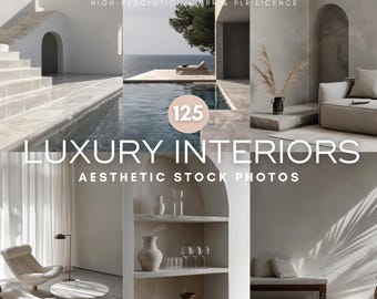 Stockfoto's voor luxe interieur: anonieme socialmediamarketing (MRR + PLR)