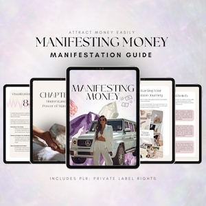 Geld Manifestierender Ratgeber mit Eigenmarkenrechten Geld Manifestation PLR Anleitung Gesetz der Anziehung Geld Zauber Digitaler Ratgeber Spiritueller DFY