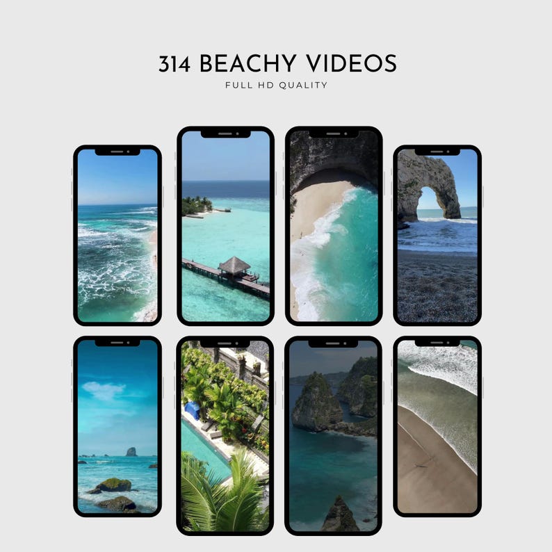 Monetize Content with Master Resell Rights Videos – 8000+ premium faceless video clips with beach videos for social media plus step-by-step guides for digital product success.