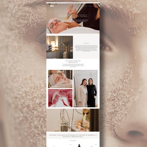 Shopify webbdesign, anpassad Shopify-butik för skönhet, hår, coaching, hudvård bild 2