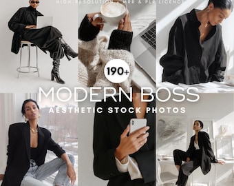 Luxury Feminine Stock Photos: Modern CEO Images with MRR PLR (Digital Download)