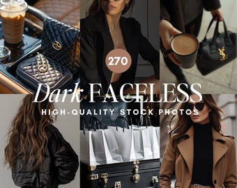Girl Boss Dark Aesthetic Faceless Stock Photos Instagram Reel Digital Marketing Stock Photos Modern Image Moody Social Media (MRR PLR)