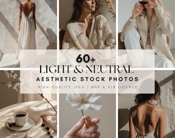 Aesthetic Neutral Stock Photo, Faceless Stock Photos, Digital Images, Instagram Reel Cover Minimalist Neutral Photos MRR PLR, ai images