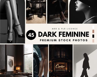 Dark Aesthetic Stock Images, Luxury Lifestyle Stock Photos, Faceless Digital Marketing, Instagram Template Canva, Master Resell Rights MRR