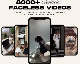 8000+ Faceless Luxury Reels, Social Media Marketing Videos (Digital Download)