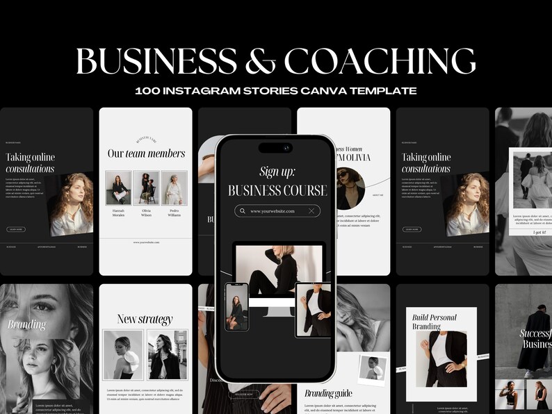 Coaching Instagram Stories Templates for Canva Social Media Templates ...