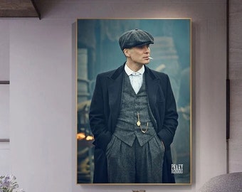 Peaky Blinders x Thomas Shelby Reflective Canvas Print Iconic Wall Decor for Any Room Luxurious Gift Idea