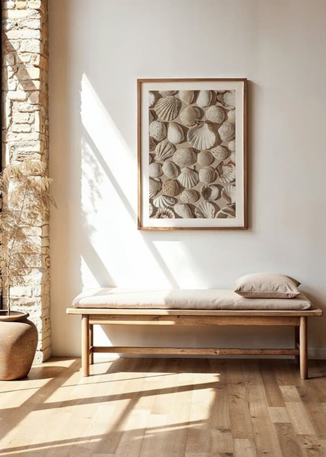 Coastal Seashell Medley Canvas Poster Beach House Wall Art Nature ...