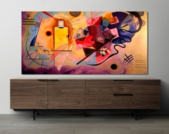Wall Decor Wassily Kandinsky Colorful Huge Canvas Art Abstract Painting Canvas Wall Art Classical Art Multicolored Canvas Painting