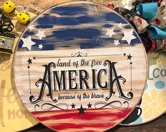 Land of the free beause of the brave America