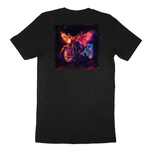 Bike with wings, Shirt Harley Angel T-Shirt, Motorcycle with Wings Shirt, Harley RIP Bike Graphic T Shirt, Biker Gift Tee for Men Women
