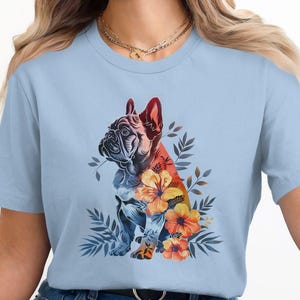 Chemise bouledogue français, femmes hommes, cadeau pour amateur de bouledogue français, mignon t-shirt maman bouledogue français, t-shirt amateur de bouledogue français, t-shirt graphique pour animaux de compagnie, hauts