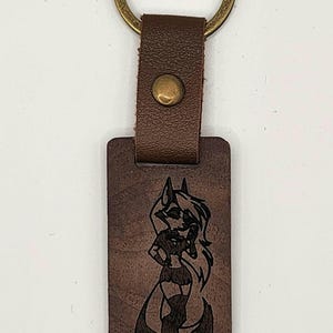 Loona Keychain – Custom Engraved (Wood, Faux Leather, or Metal)