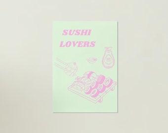 Sushi lovers poster