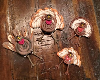 Handgemaakt kalkoenornament: sprankelend Thanksgiving-cadeau herfstdecor