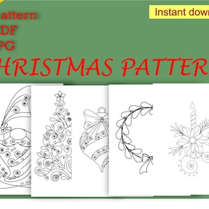 Modelli natalizi per quilling, modelli per filigrana di carta, modelli natalizi, modelli per quilling, cartoline decorative