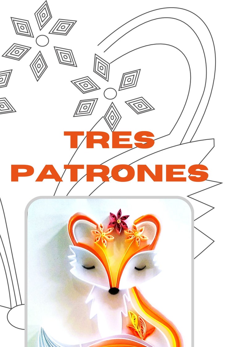 Fox Quilling Design | Rolled Paper Pattern | DIY Decorative Art, Paper ...