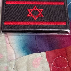 Red & Black Israeli Patch