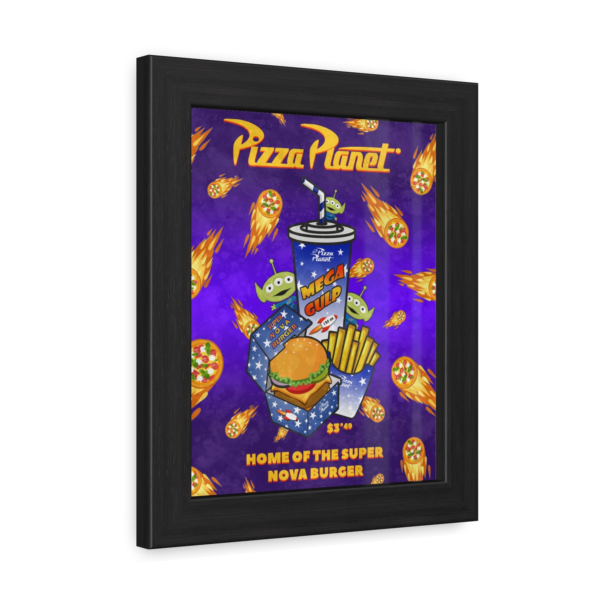 Pizza Planet Super Nova Burger Toy Story Inspired Framed Poster - Etsy