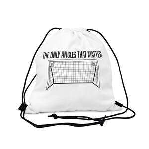 Soccer Drawstring Bag - Cinch Backpack for Fans and Players - SWAG Bag - Great Gift