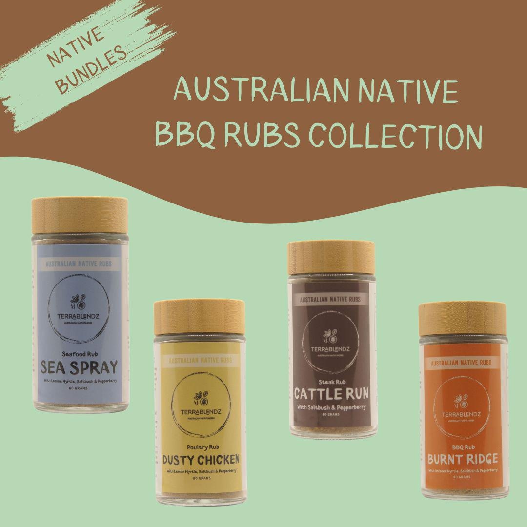 Australian Native BBQ Rubs Collection! With Native Herbs, Australian