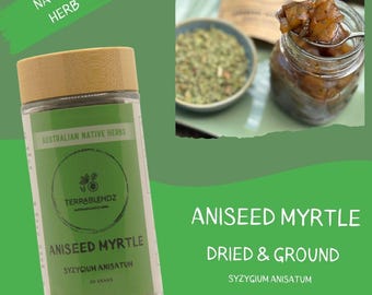 Native Dried Aniseed Myrtle (Syzygium Anisatum) Australian Anise/Fennel Substitute Native Australian Cooking Herbs Excellent Gift Idea