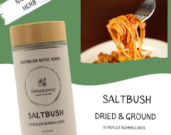 Native Dried Old Man Saltbush (Atriplex Nummularia) Australian Salt Substitute! Native Australian Cooking Herbs & Spices Excellent Gift Idea