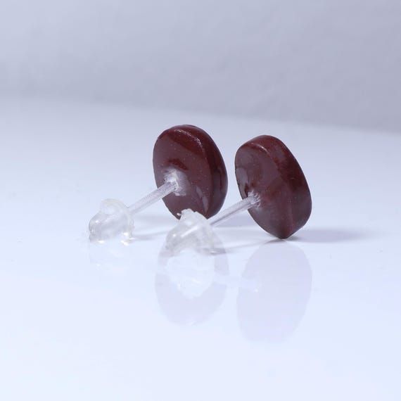 Hypoallergenic Solid Chocolate Brown Oval Cut Pol… - image 5
