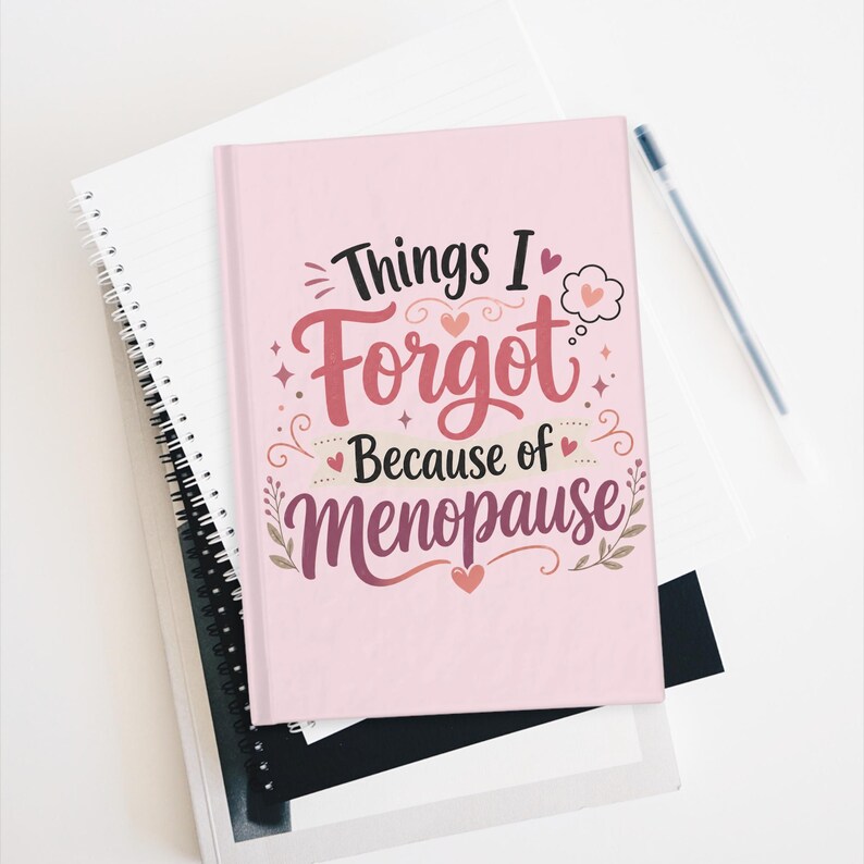 Diario de cosas que olvidé por la menopausia - Regalo divertido para mujeres con confusión mental - Humor sobre la mediana edad imagen 6
