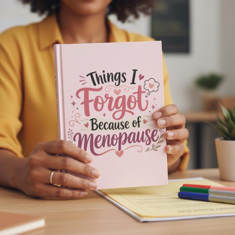 Diario de cosas que olvidé por la menopausia - Regalo divertido para mujeres con confusión mental - Humor sobre la mediana edad imagen 2
