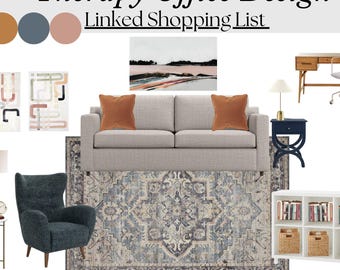 Therapist Office Decor; Play therapy room, art therapy, counseling, child psychologist design help; How to design private practice office